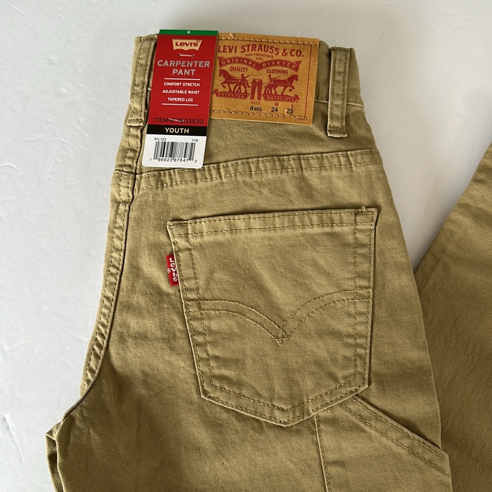 Levi’s Youth Jeans, Slim Flex Stretch, Size 8, Beige